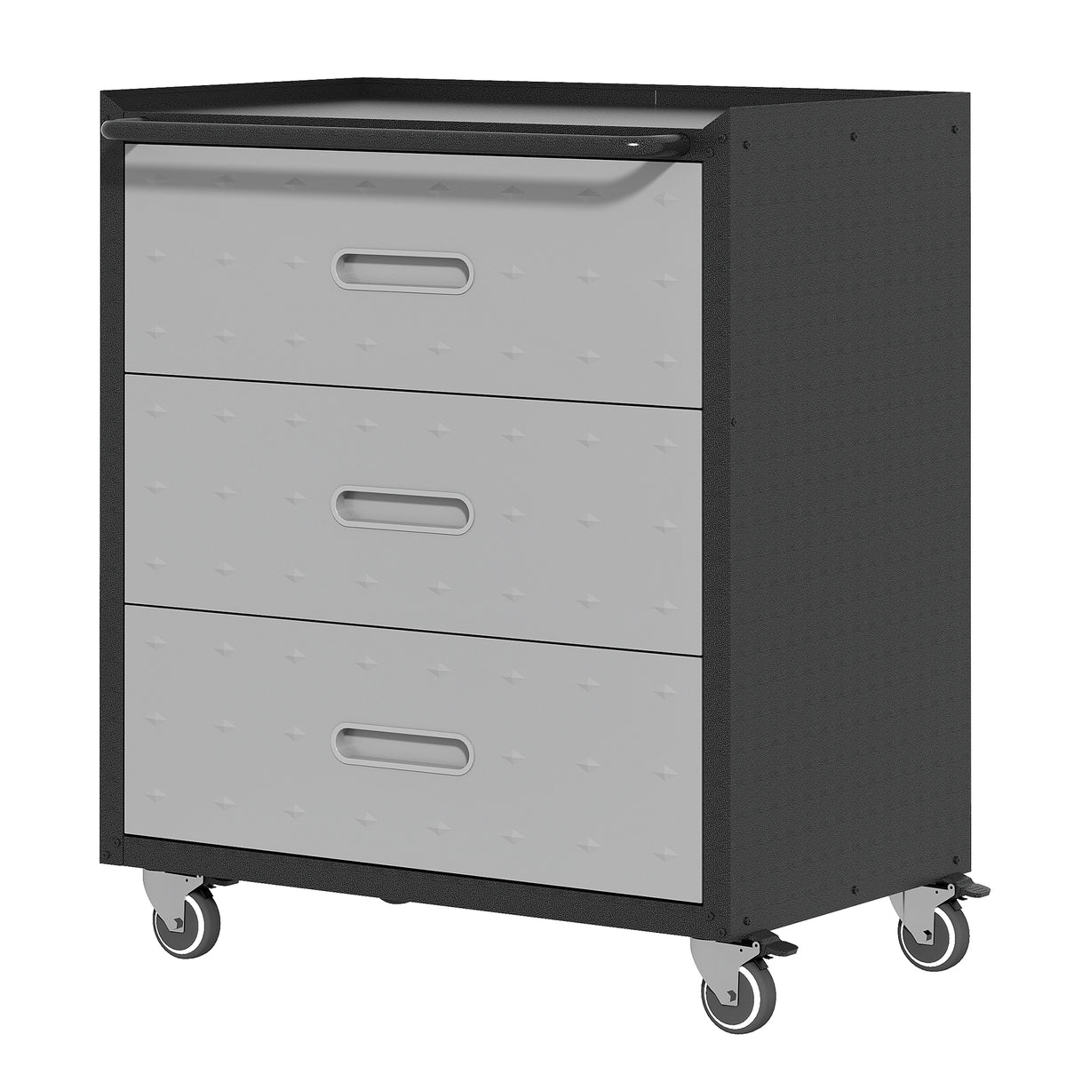 Heavy-Duty Steel Rolling Storage Cabinet With Wheels