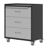 Heavy-Duty Steel Rolling Storage Cabinet With Wheels