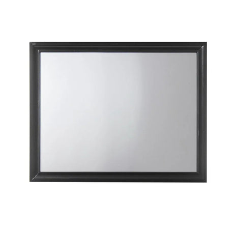 Black Frame Minimalist Wall Mirror 41x31 Inch - Omega Lifestyles