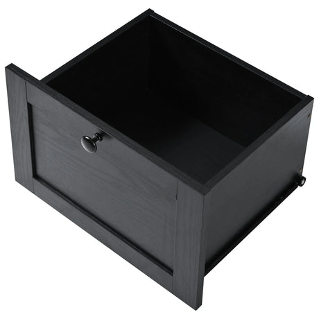 Farmhouse Kitchen Island Cart With Power Outlet - Omega Lifestyles