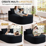 Oversized Plush Corduroy Chaise Lounge Sleeper Sofa - Omega Lifestyles