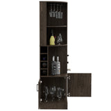 Modern Brown Particle Board Seattle Bar Cabinet Storage Furniture - Omega Lifestyles