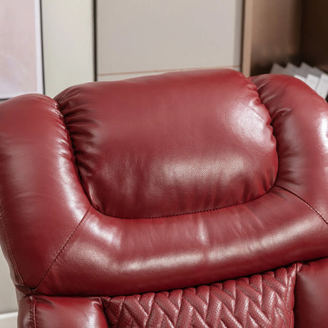 Power Recliner Chair PU Leather With USB Tray Table - Omega Lifestyles