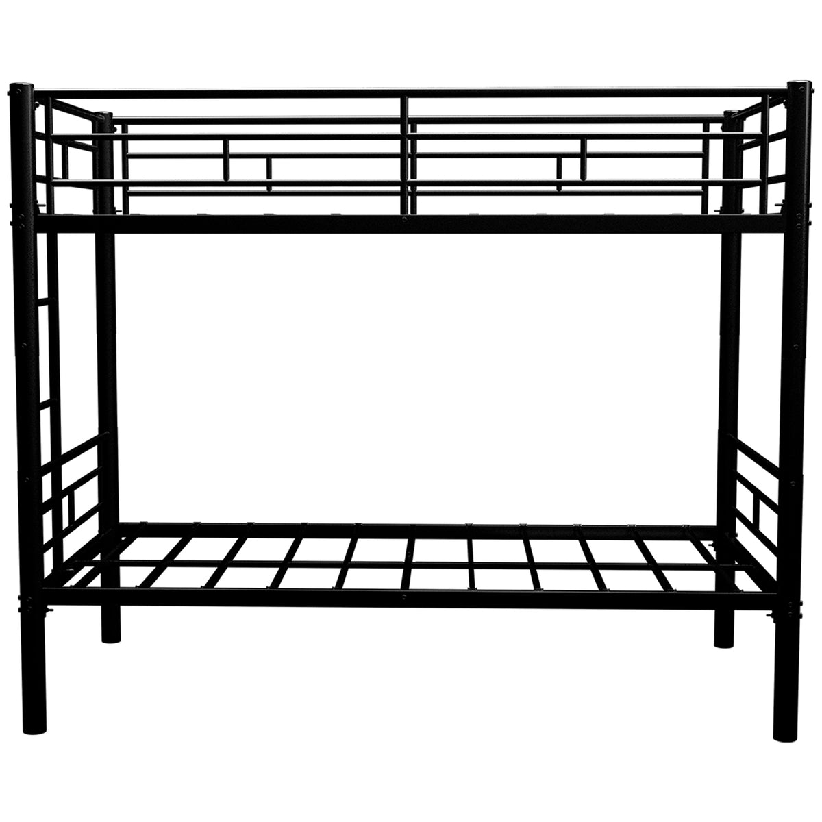 Twin Over Twin Convertible Metal Bunk Bed With Ladder