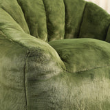 High-Density Foam Faux Fur Bean Bag Chair - Omega Lifestyles