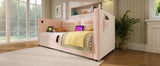 Twin Pink Velvet Upholstered Hydraulic Storage Bed Frame - Omega Lifestyles