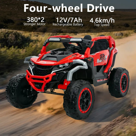 12V Remote Control Kids Electric Ride-On 2-Seater UTV - Omega Lifestyles