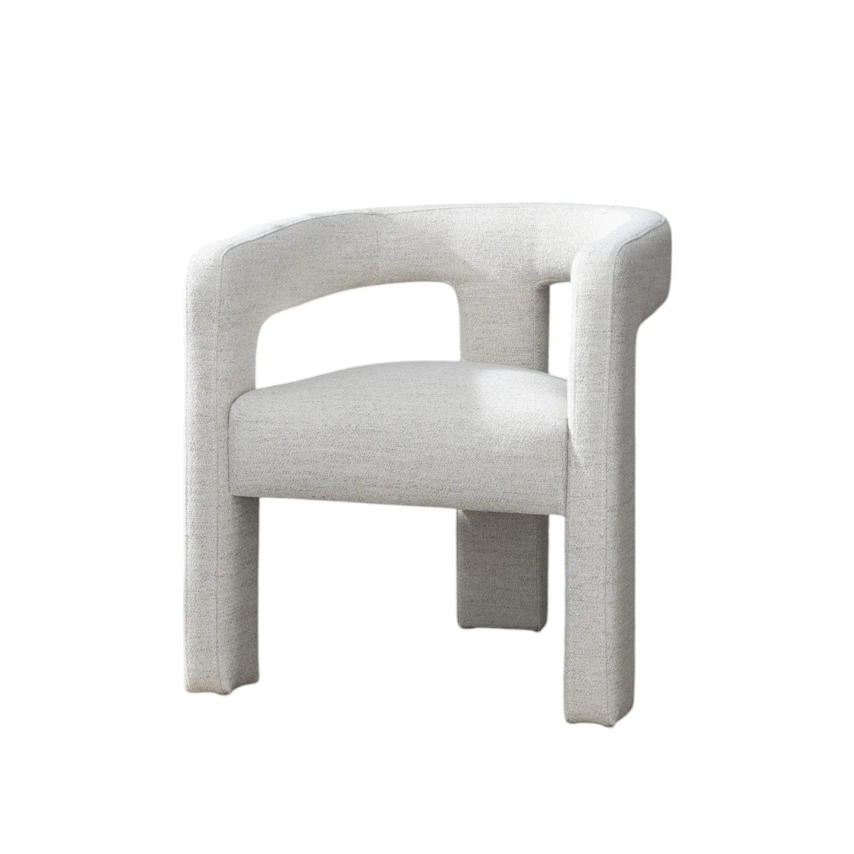 5-Piece Beige Espresso Boucle Synthetic Wood Dining Set - Omega Lifestyles