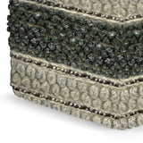 Handwoven Square Fabric Pouf With Supportive Filling - Omega Lifestyles