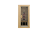 Single Mini Hemlock Wood Low EMF Far Infrared Sauna - Omega Lifestyles