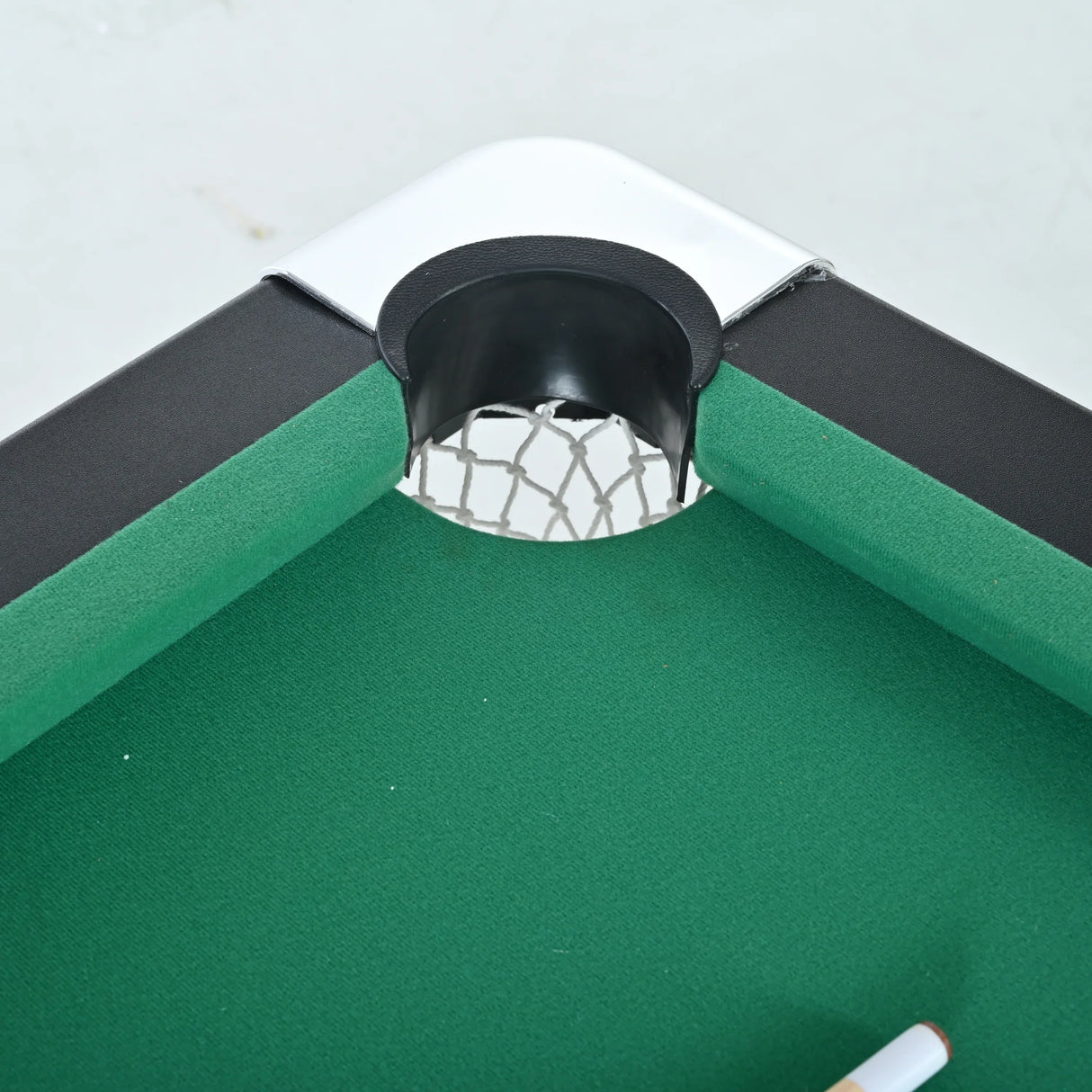 Foldable Black Green MDF Steel Pool Game Table - Omega Lifestyles