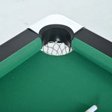 Foldable Black Green MDF Steel Pool Game Table - Omega Lifestyles
