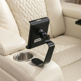 Power PU Leather Recliner Chair With Tray Table USB Port - Omega Lifestyles