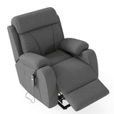 Power Lift Plush Snowflake Velvet Recliner Chair - Omega Lifestyles