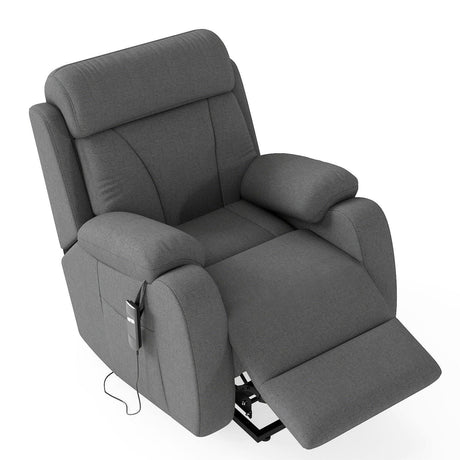 Power Lift Plush Snowflake Velvet Recliner Chair - Omega Lifestyles