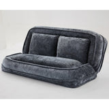 Convertible Adjustable Chenille Loveseat Lazy Sofa Bed - Omega Lifestyles