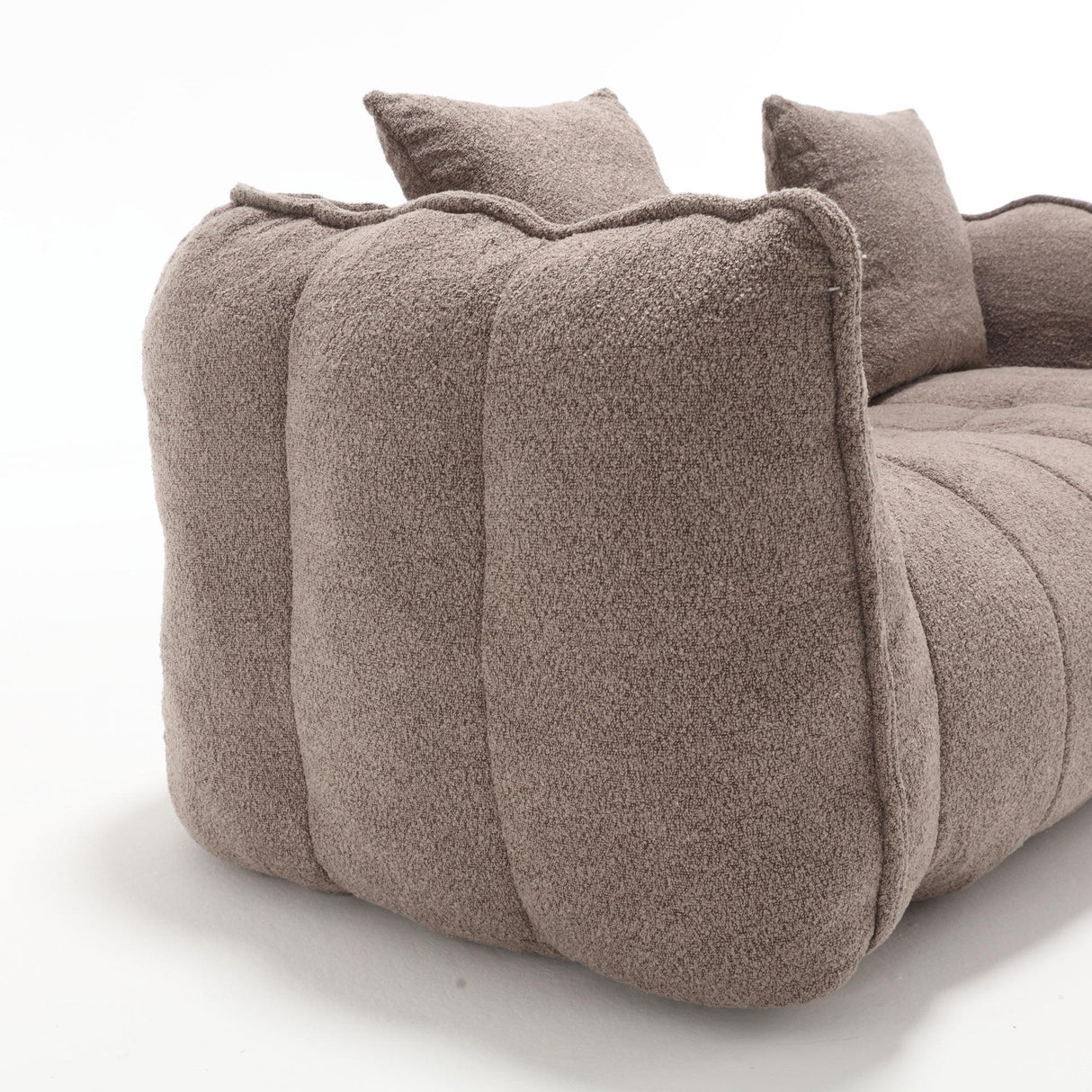 Chenille High Resilience Foam Cozy Bean Bag Chair - Omega Lifestyles