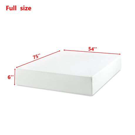 Medium 6-Inch Green Tea Infused Memory Foam Full Mattress - Omega Lifestyles