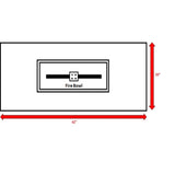 Modern Stainless Steel Outdoor Fire Pit Table With Cover - Omega Lifestyles