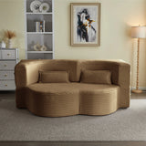 Full Size Folding Plush Corduroy Sleeper Sofa Bed With Pillows - Omega Lifestyles