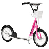 Youth Adjustable Handlebar Kick Scooter With Basket - Omega Lifestyles