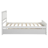 Twin Solid Wood Platform Bed With Trundle - Omega Lifestyles