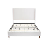 California King Contemporary Fabric Metal Upholstered Bed Frame - Omega Lifestyles