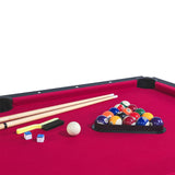 6-Foot Engineered Wood Pool Table With Tennis Top - Omega Lifestyles