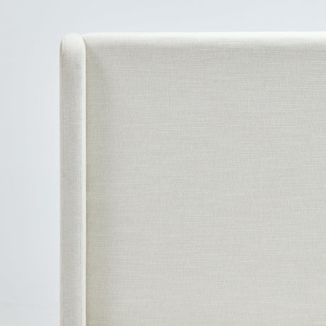 Queen Upholstered Wingback Chenille Fabric Bed Frame - Omega Lifestyles