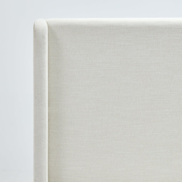 Queen Upholstered Wingback Chenille Fabric Bed Frame - Omega Lifestyles