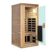Far Infrared Red Cedar One Person Indoor Sauna Room - Omega Lifestyles