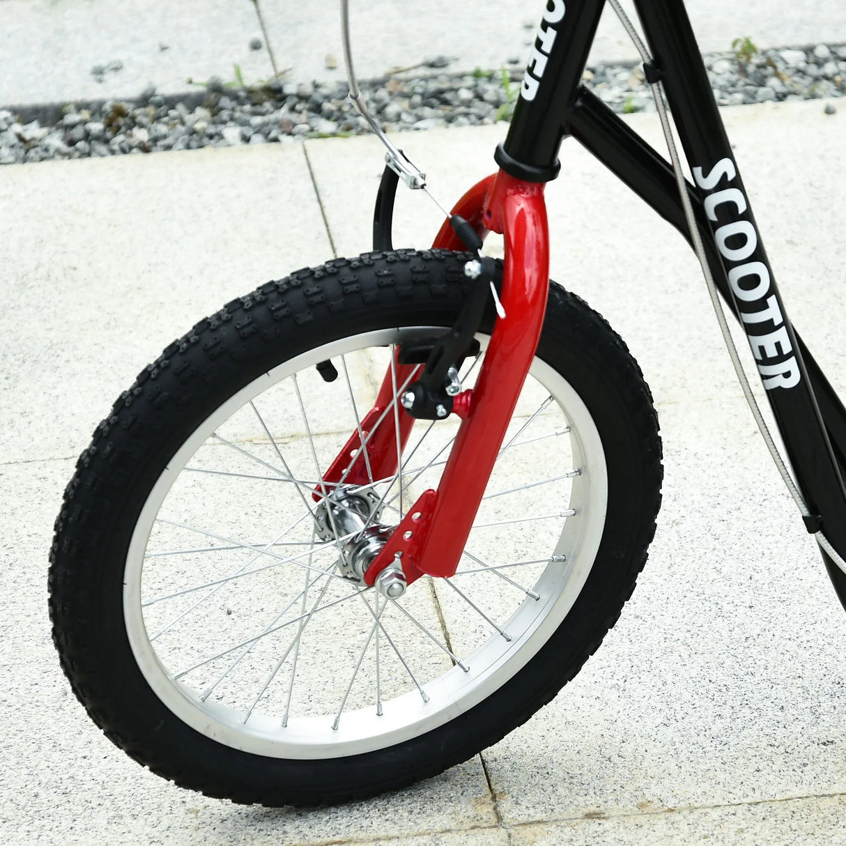 Youth Adjustable Handlebar Scooter With Inflatable Tires - Omega Lifestyles