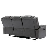 Home Theater 3-Seater Manual Recliner Chair With Cup Holders - Omega Lifestyles