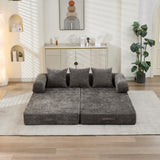 Comfy Convertible Chenille Folding Floor Sofa Bed - Omega Lifestyles