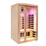 Two-Person Eastern Hemlock Low EMF Far Infrared Sauna - Omega Lifestyles