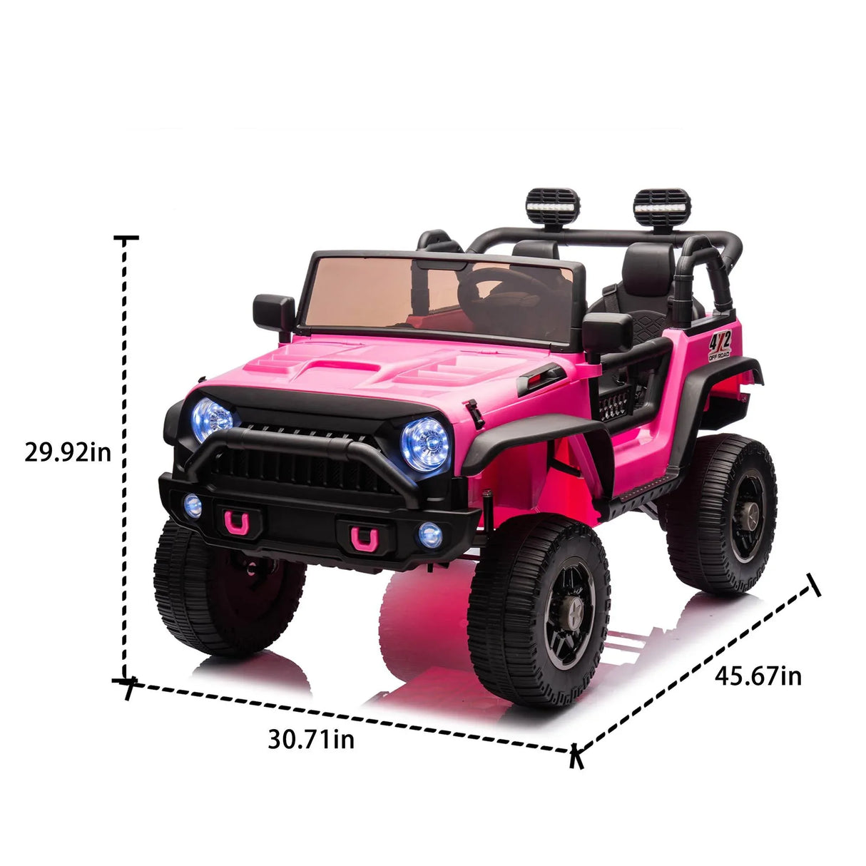 24V Two-Seater Kids Ride On Truck With Bluetooth Remote Control - Omega Lifestyles