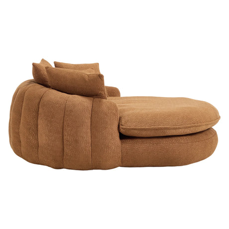 Oversized Chenille Memory Foam Bean Bag Sofa With Pillows - Omega Lifestyles