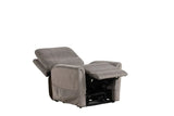 Contemporary Gray Fabric Lift Chair With Heating Massage - Omega Lifestyles