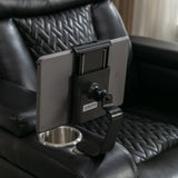 Power Reclining PU Leather Home Theater Recliner Chair - Omega Lifestyles