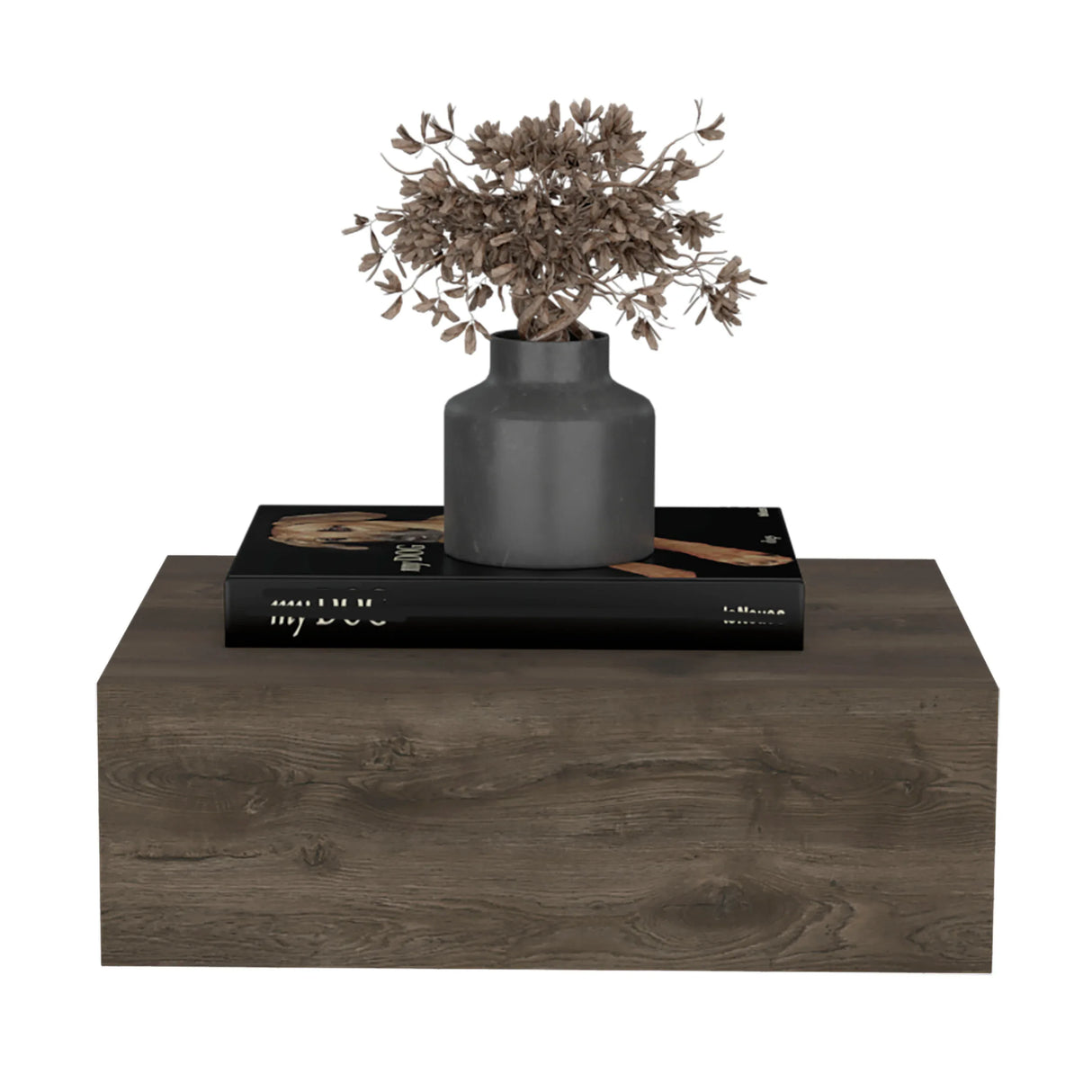 Wall-Mounted Pine Floating Nightstand With Drawer - Omega Lifestyles