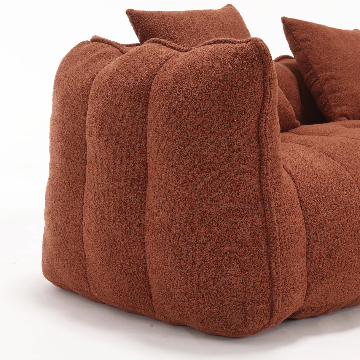 Cozy Chenille Bean Bag Chair With Foam Core - Omega Lifestyles