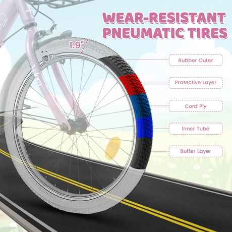 20-Inch Kids Bike With V-Brake Coaster Brake - Omega Lifestyles