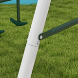 Heavy-Duty Steel Kids Outdoor Swing Set With Slide - Omega Lifestyles