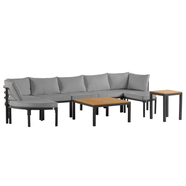 Modern Outdoor Sectional Patio Furniture Set With Cushions - Omega Lifestyles