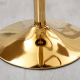 Set Of 2 Grey Velvet Adjustable Height 360-Degree Bar Chairs - Omega Lifestyles