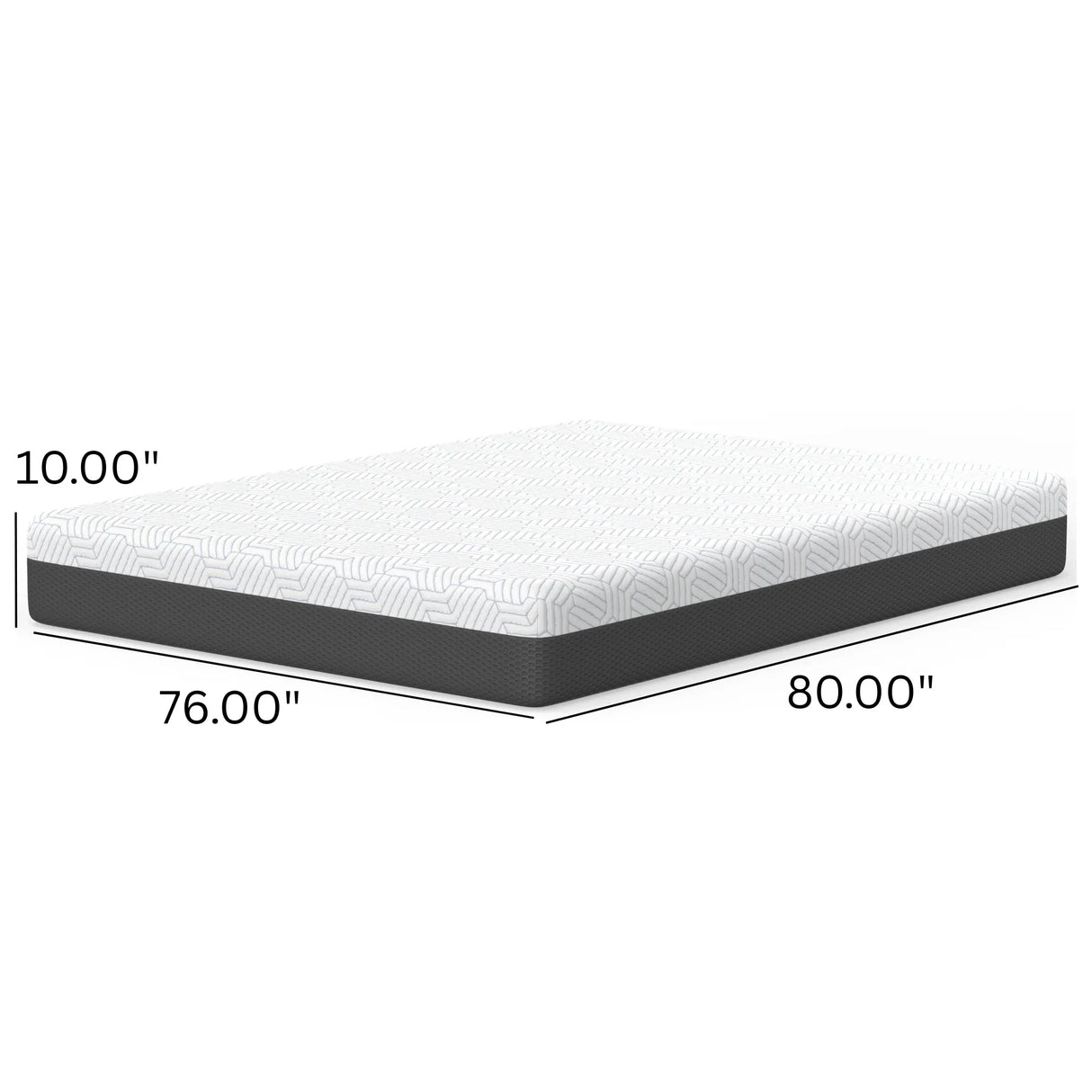 King Medium 10-Inch Cooling Memory Foam Mattress - Omega Lifestyles