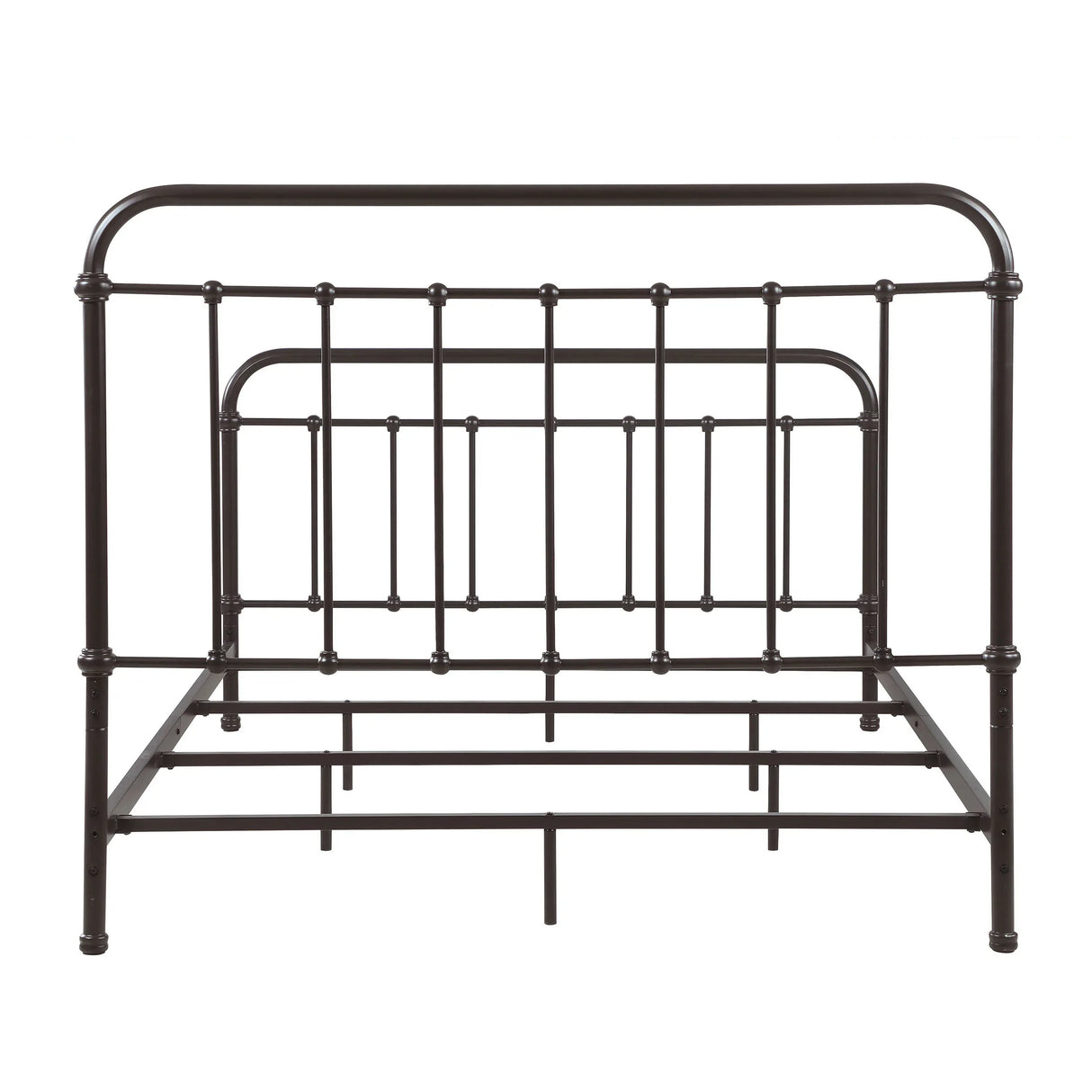 California King Farmhouse Dark Bronze Metal Bed Frame - Omega Lifestyles
