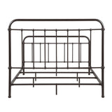 California King Farmhouse Dark Bronze Metal Bed Frame - Omega Lifestyles