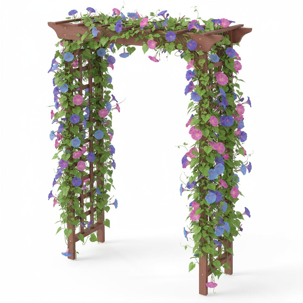 Solid Wood Fir Wood Garden Wedding Arbor Arch