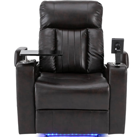 Electric Power Recliner Chair With Storage Cupholders Tray - Omega Lifestyles